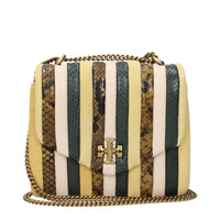 Tory Burch Yellow Leather Shoulder Bag