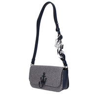 Jw Anderson Blue Fabric Shoulder Bag