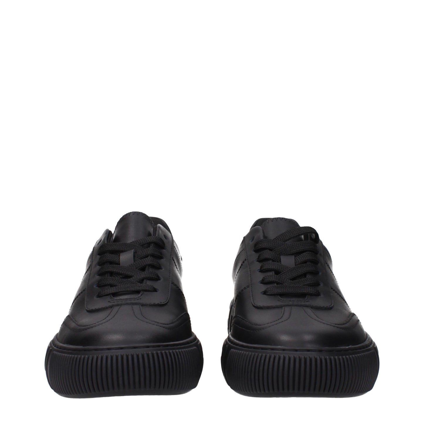 Versace Black Leather Sneakers