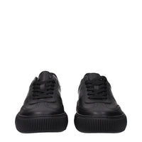 Versace Black Leather Sneakers
