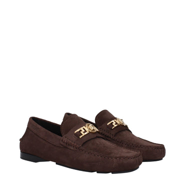 Versace Brown Leather Loafer