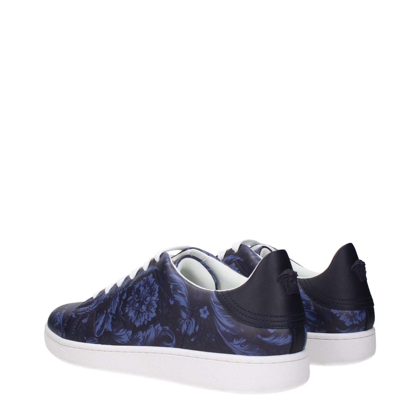 Versace Blue Leather Sneakers