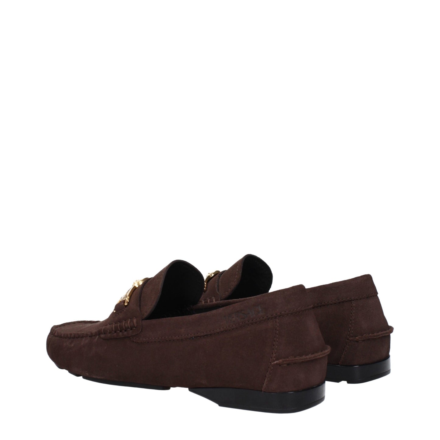 Versace Brown Leather Loafer