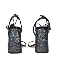 Miu Miu Black Leather Sandal