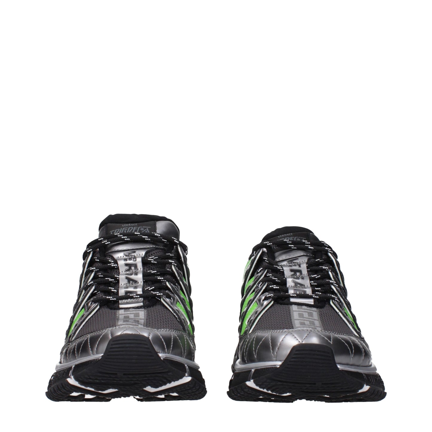 Versace Gray Fabric Sneakers