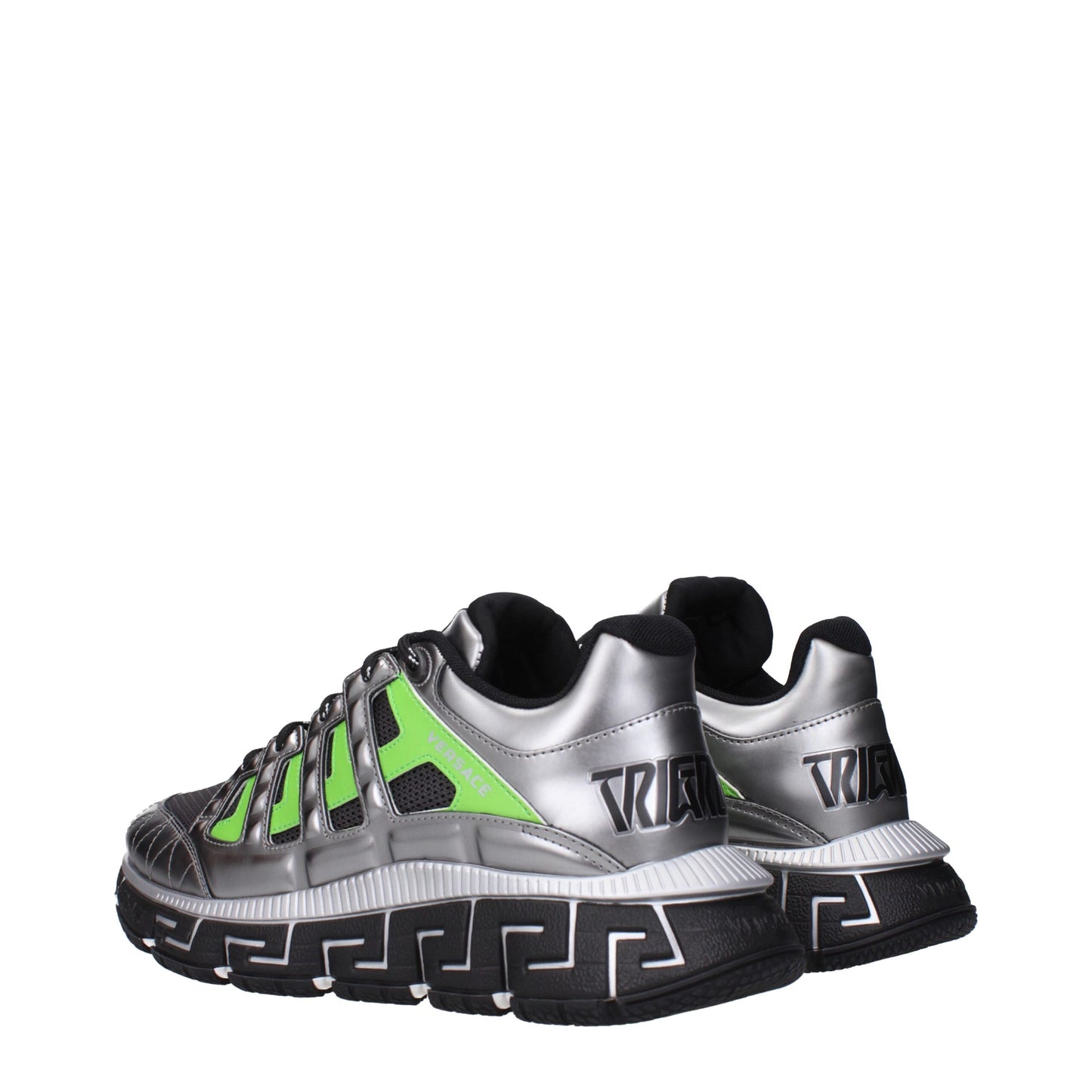 Versace Gray Fabric Sneakers