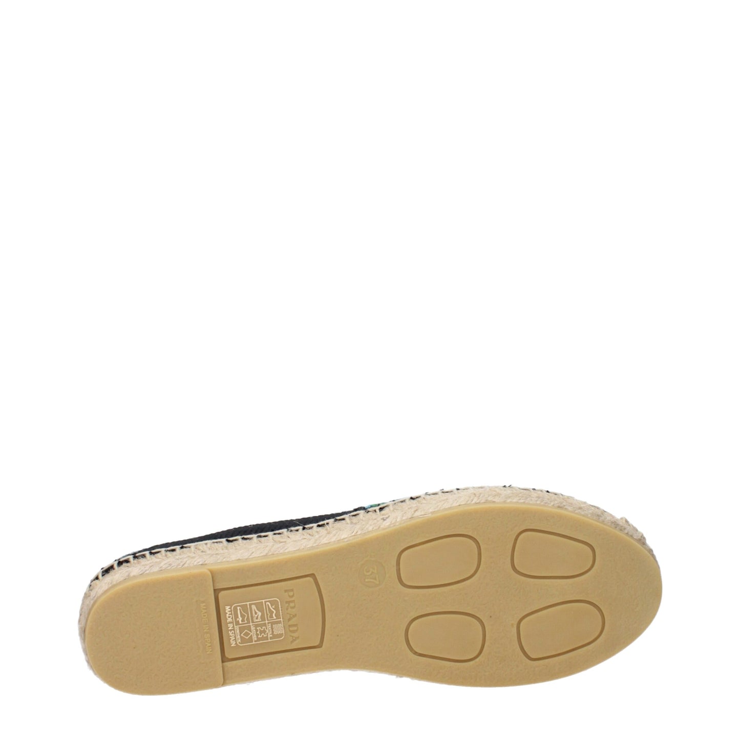 Prada Black Fabric Espadrille