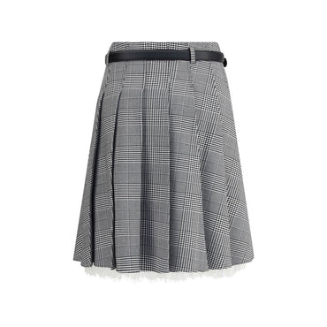 Self-Portrait Prince of Wales print Miniskirt