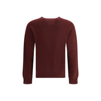 Jil Sander Bordeaux Fleece Wool Sweatshirt