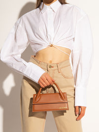 Jacquemus Le Chiquito Long Brown Bag