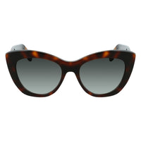 Salvatore Ferragamo Brown Acetate Sunglasses