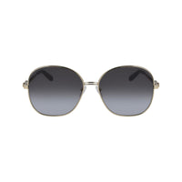 Salvatore Ferragamo Gold Metal Sunglasses