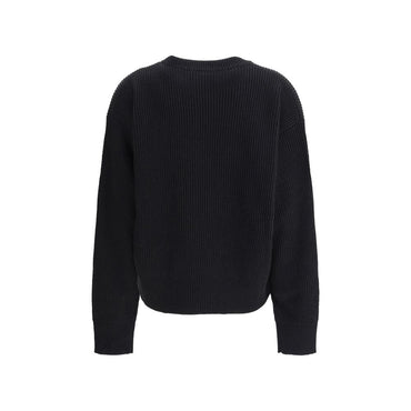 Versace Barocco Leaf Embroidered Sweater