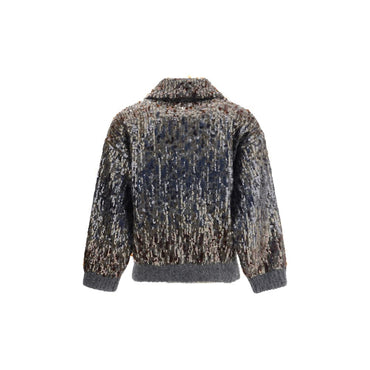 Brunello Cucinelli Sequined Cardigan