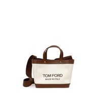 Tom Ford Beige Cotton Tote Bag