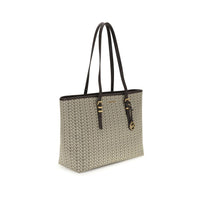 Michael Kors Quinn large jacquard logo Tote Bag