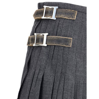 Prada Pleated Skirt in kid mohair