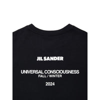 Jil Sander Black Cotton Long Dress