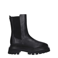 Stuart Weitzman Black Leather Ankle Boots