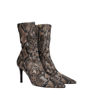 Stella McCartney Brown Leather Ankle Boots