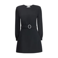 Saint Laurent Sablè mini Dress with cut nude back