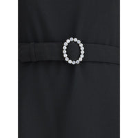 Saint Laurent Sablè mini Dress with cut nude back