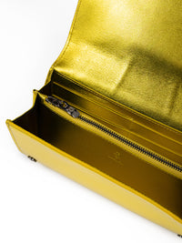 Ferrari Metal Yellow GT patent leather purse