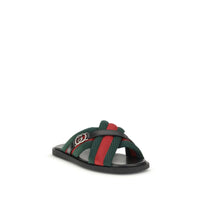 Gucci Web Sandals with Interlocking GG