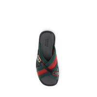 Gucci Web Sandals with Interlocking GG