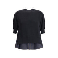 Sacai Denim detail Sweater