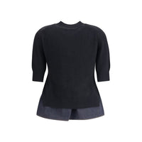 Sacai Denim detail Sweater