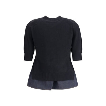 Sacai Denim detail Sweater