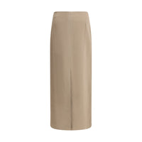 Brunello Cucinelli Satin midi Skirt
