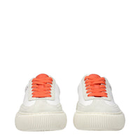 Versace White Leather Sneakers
