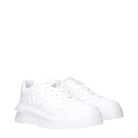 Versace White Leather Sneakers