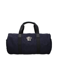 Versace Blue Fabric Luggage And Travel