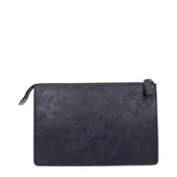 Versace Blue Leather Clutch Bags