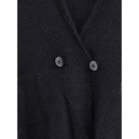 Giorgio Armani Double-breasted cardigan and top in a wool and mohair blend Twin-set