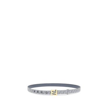 Fendi FF embroidered denim Belt