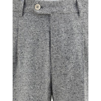 Brunello Cucinelli Wool and cashmere buttoned grisaille Suit
