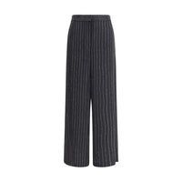 Giorgio Armani Wide-leg silk Pants with strass