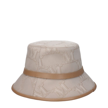 Max Mara Beige Cotton Bucket Hats
