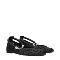 Max Mara Black Leather Ballet Flats