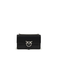 PINKO Love Shoulder Bag - Black handbag with a chain strap 