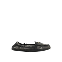 Prada Vintage-effect Leather Loafers