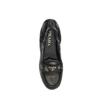 Prada Vintage-effect Leather Loafers