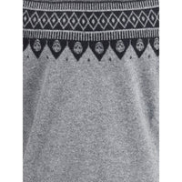 Alexander McQueen Jacquard pattern with skulls Sweater