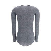 Self-Portrait Long-sleeved wool Bodysuit