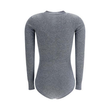 Self-Portrait Long-sleeved wool Bodysuit