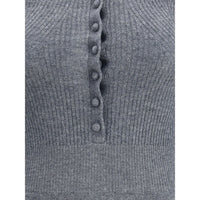Self-Portrait Long-sleeved wool Bodysuit